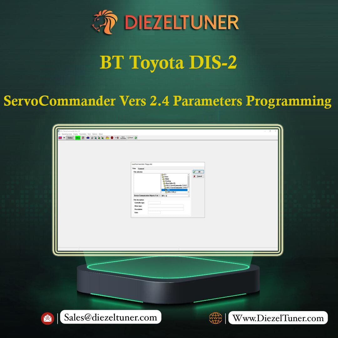 BT Toyota DIS-2 ServoCommander Vers 2.4 Parameters Programming - Diezeltuner Shop