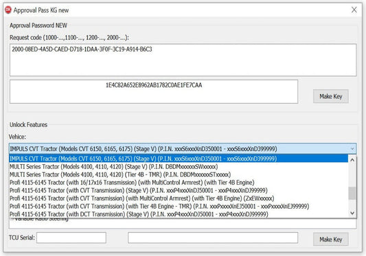 CNH New Approval Password + Unlock Features 2023 V2