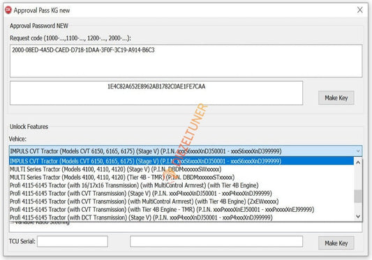 CNH New Approval Password + Unlock Features 2023 V2