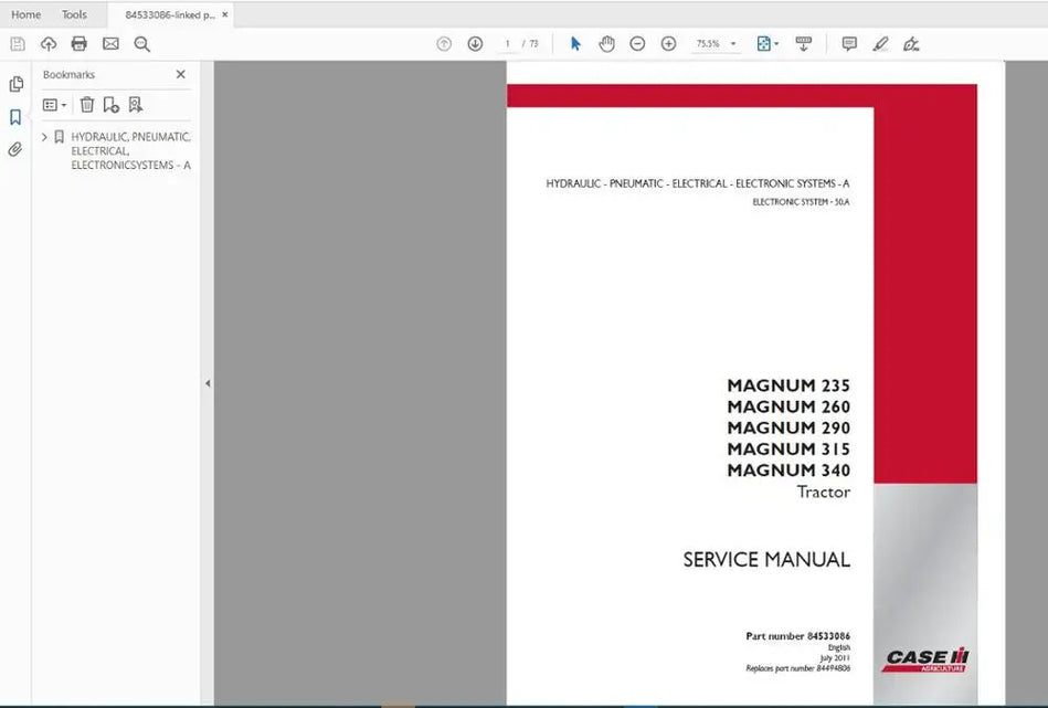 Case IH Agricultural 2019 Full Service Manual - Diezeltuner Shop