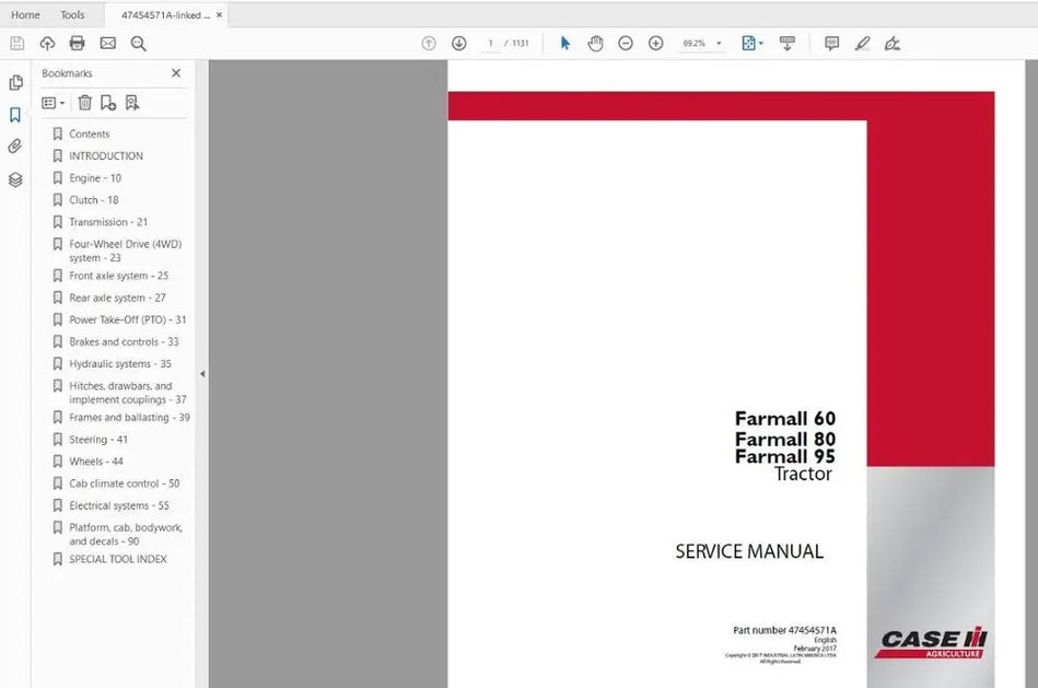 Case IH Agricultural 2019 Full Service Manual - Diezeltuner Shop