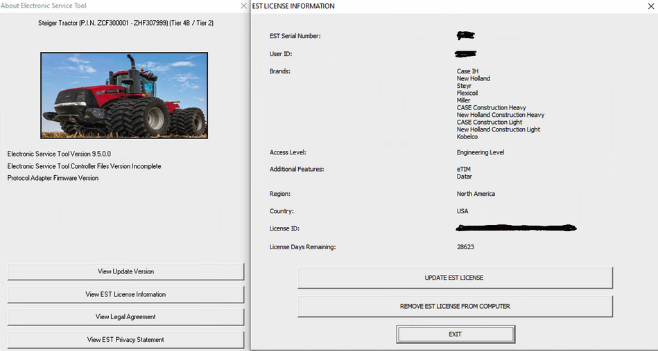 Case / New Holland CNH EST 9.8 UP 4.0 Diagnostic Software 2023 - Diezeltuner Shop