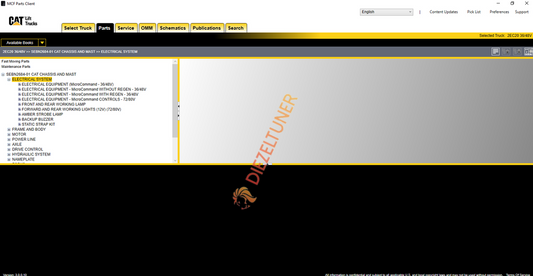Caterpillar MCFE-Europe Forklift Truck Parts Catalog 2024