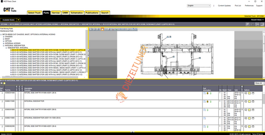 Caterpillar MCFA USA Lift Trucks Spare Parts Catalog 2024