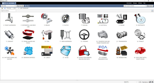 Chrysler FCA 2023 EPC5 Spare Parts Catalog + Unlock Patch - Diezeltuner Shop