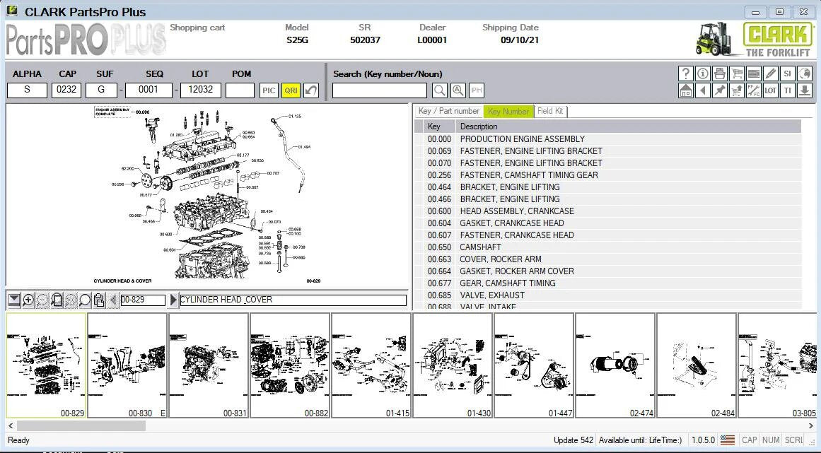 Clark ForkLift Parts Pro Plus EPC V542 Spare Parts Catalog 2024 - Diezeltuner Shop