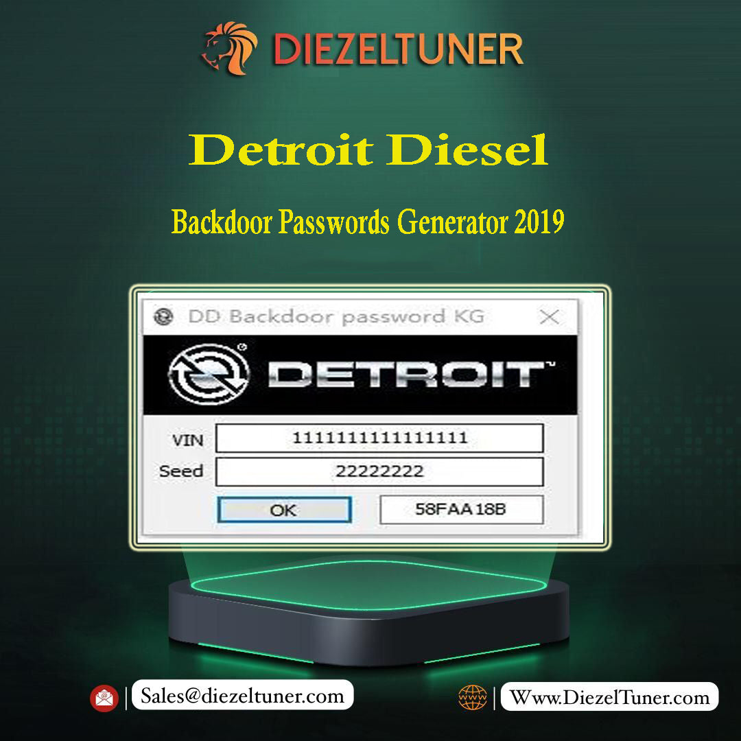 Detroit Diesel Backdoor Passwords Generator 2019 - Diezeltuner Shop