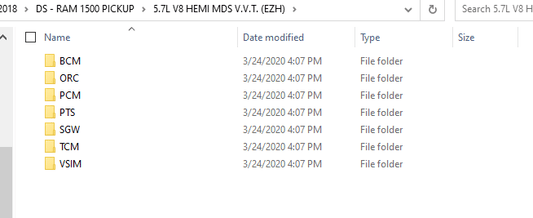 Dodge/Chrysler/Jeep/FIAT ECU ECM, ABS, BCM, TCM of Calibration files 2001 - 2020