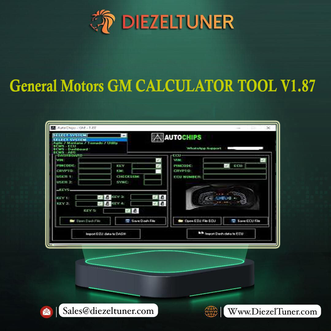 General Motors GM CALCULATOR TOOL AutoChips V1.87