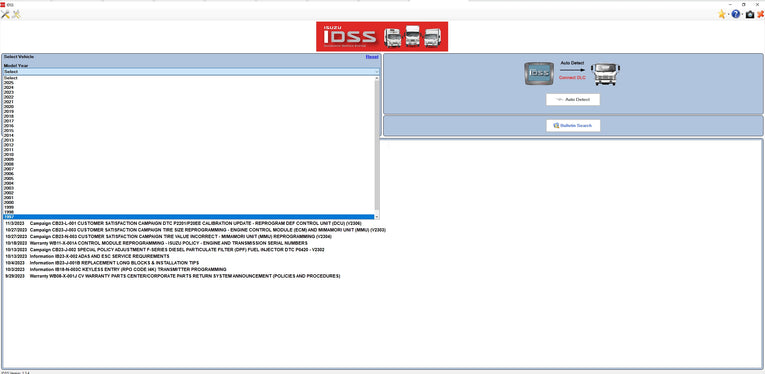 ISUZU US-IDSS DIAGNOSTIC SERVICE SYSTEM 2024 - Diezeltuner Shop #