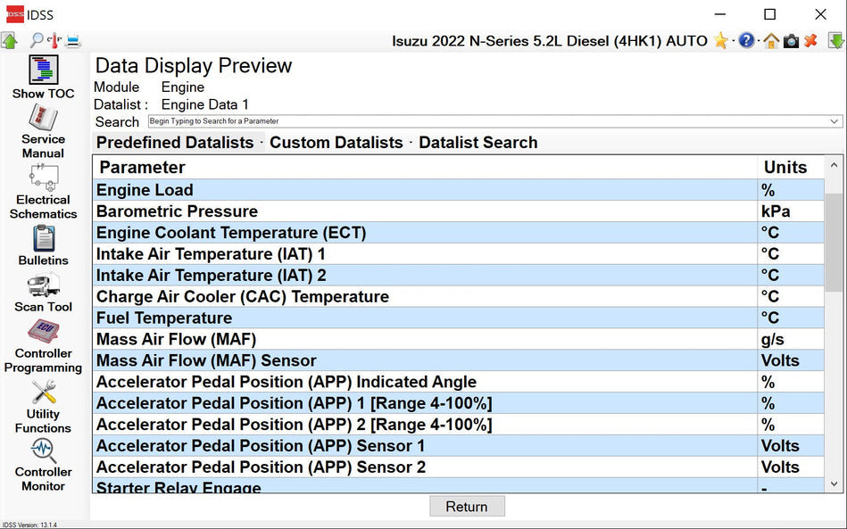 ISUZU US-IDSS DIAGNOSTIC SERVICE SYSTEM 2024 - Diezeltuner Shop #