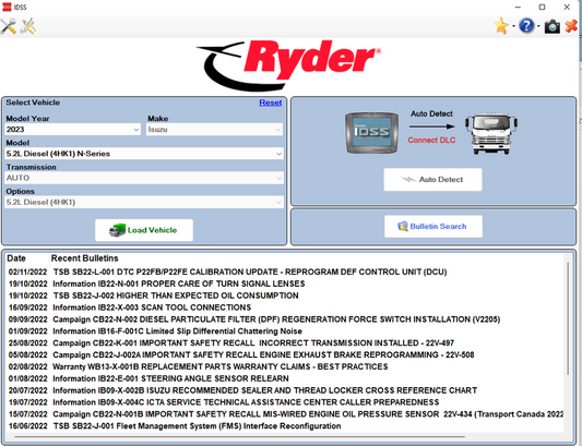 Isuzu US-IDSS Diagnostic Service System Update 07.2023