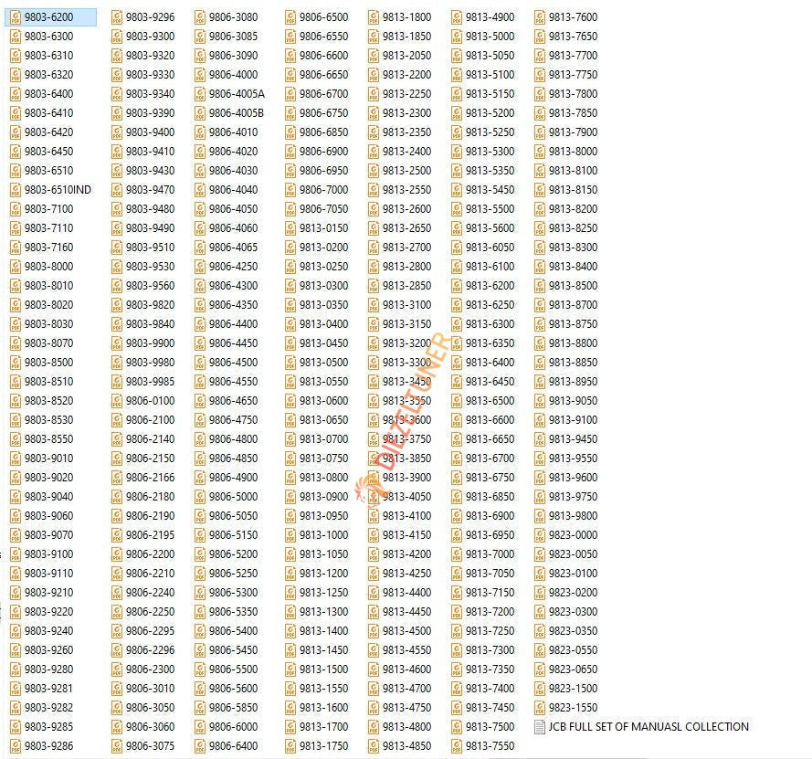 JCB Service Manuals PDF Collections 2024 - Diezeltuner Shop