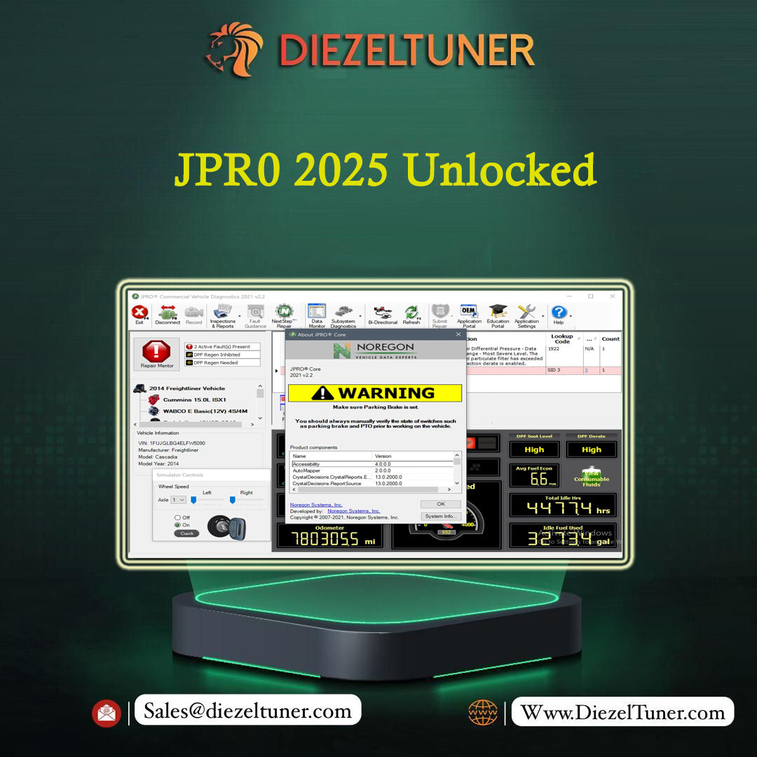 JPR0 2025 v2 Commercial Fleet Diagnostics Unlocked For Multi PC s