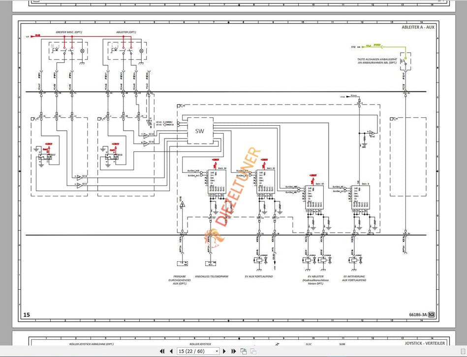 MERLO Machine Telehandlers PDF De_German Service Part Manual, Hydraulic & Electrical Diagram DVD