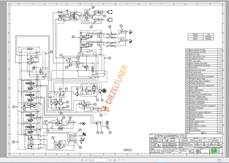 MERLO Machine Telehandlers PDF De_German Service Part Manual, Hydraulic & Electrical Diagram DVD