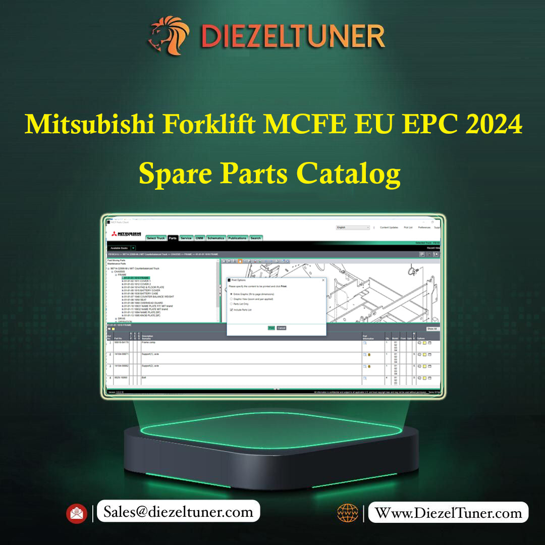 Mitsubishi Forklift MCFE EU EPC 2024 Spare Parts Catalog - Diezeltuner Shop #