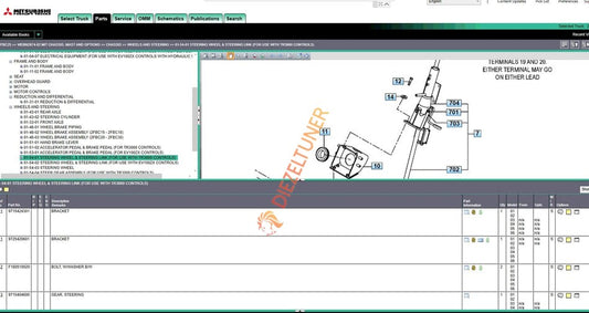 Mitsubishi Forklift MCFS 2024 EPC & Workshop Manual