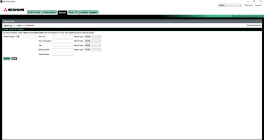 Mitsubishi Forklift Trucks MCFA USA 2024 Spare Parts Catalogue