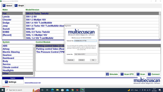 MultiEcuScan V4.8 For Fiat/Chrysler/Dodge/Jeep/Suzuki + Activation + Install Video - Diezeltuner Shop