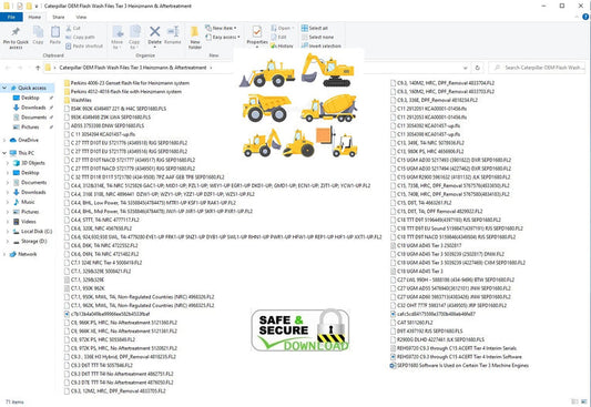 New CAT wash and oem flash files