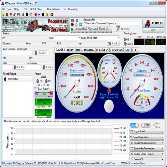 PF-Diagnose 2.0.2.23 Diagnostics Software 2013 – Full Heavy & Medium Duty With OBDII