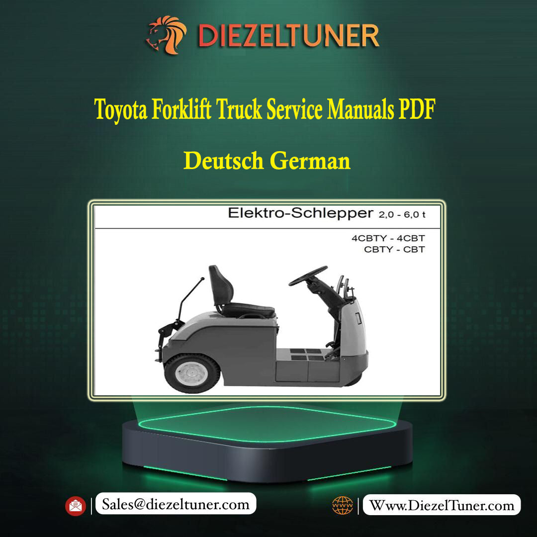 Toyota Forklift Truck Service Manuals PDF – Deutsch German - Diezeltuner Shop