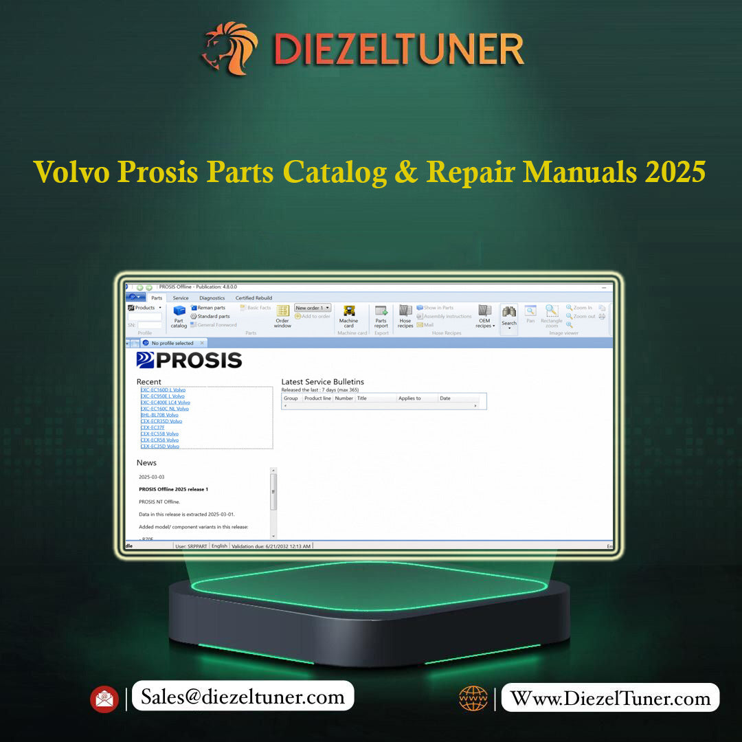 Volvo Prosis Parts Catalog & Repair Manuals 2025 - Diezeltuner Shop