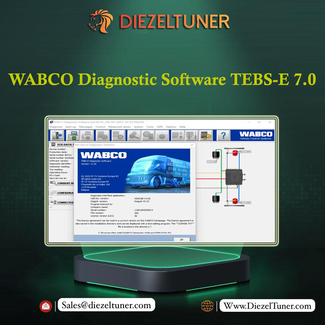 WABCO Diagnostic Software TEBS-E 7.0 + Keygen