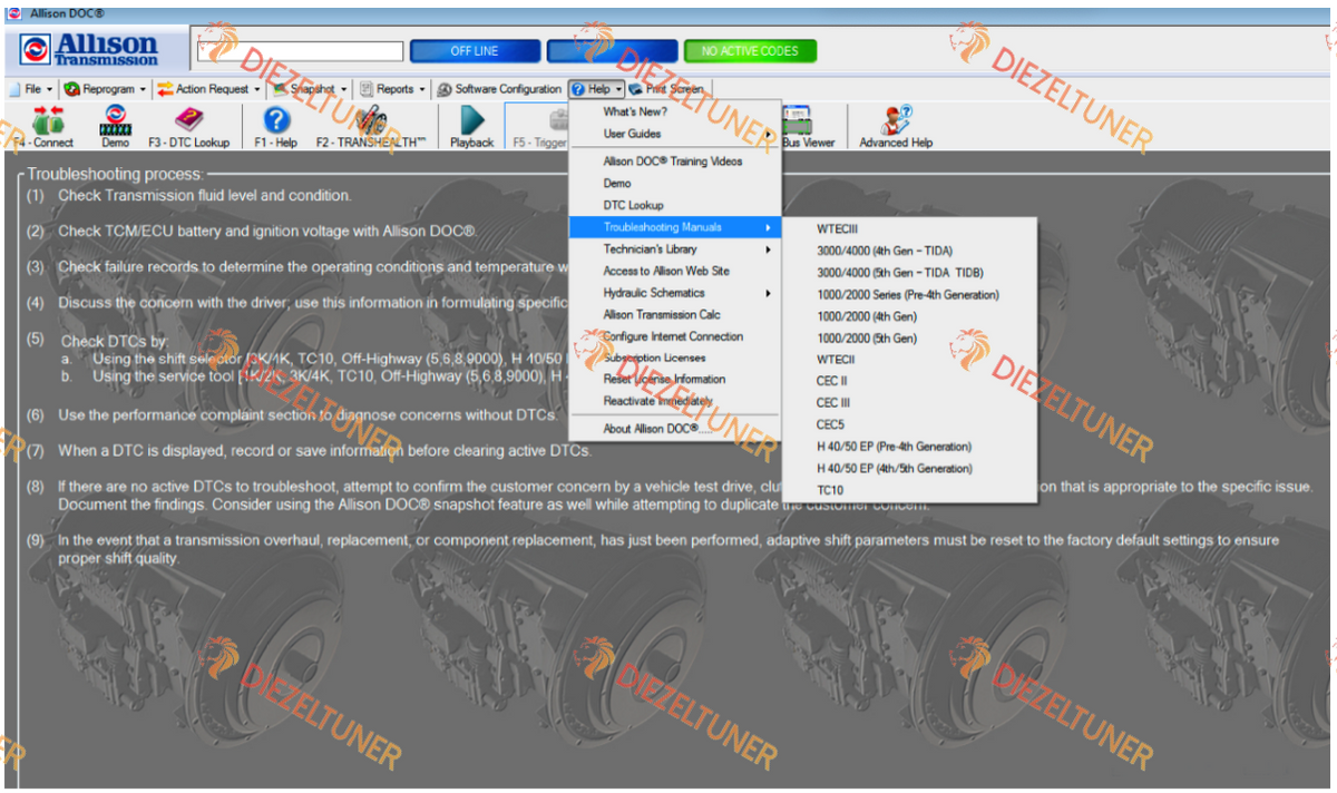 Allison DOC Classic 2026 – Transmission Diagnostic Software