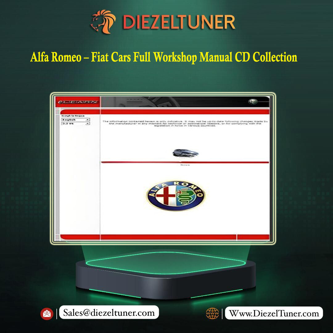 Alfa Romeo – Fiat Cars Full Workshop Manual CD Collection - Diezeltuner Shop 