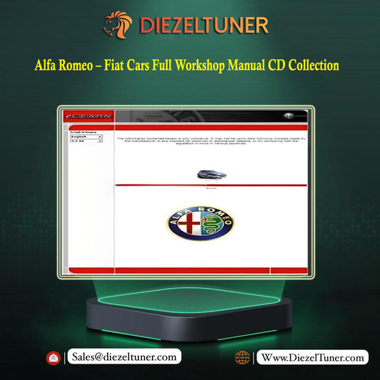 Alfa Romeo – Fiat Cars Full Workshop Manual CD Collection - Diezeltuner Shop 