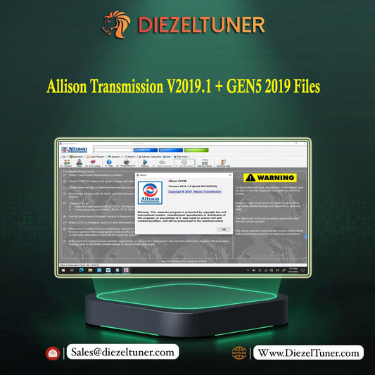 Allison Transmission V2019.1 + GEN5 2019 Files + Unlock Keygen - Diezeltuner Shop 