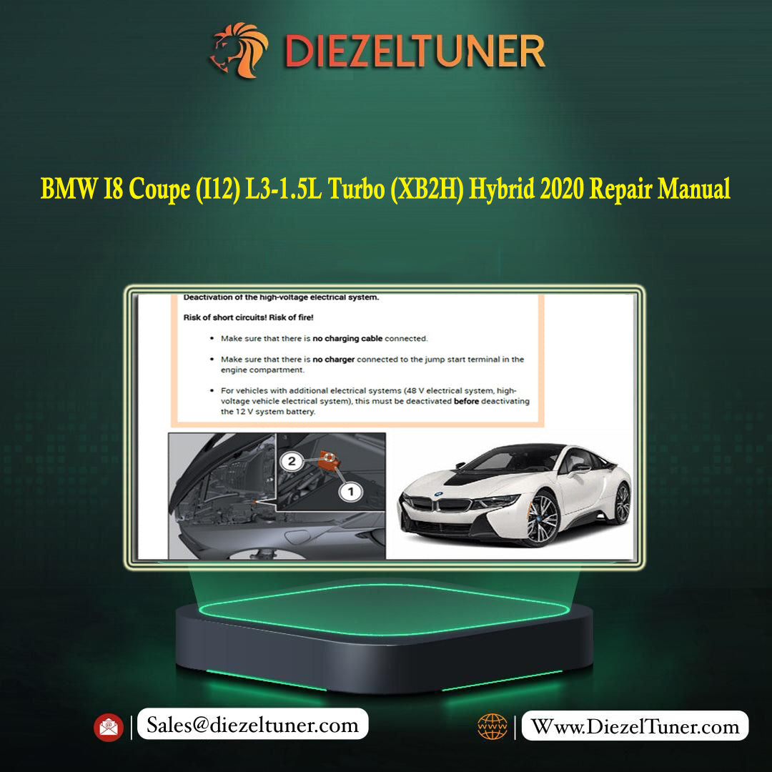 BMW I8 Coupe (I12) L3-1.5L Turbo (XB2H) Hybrid 2020 Repair Manual - Diezeltuner Shop 