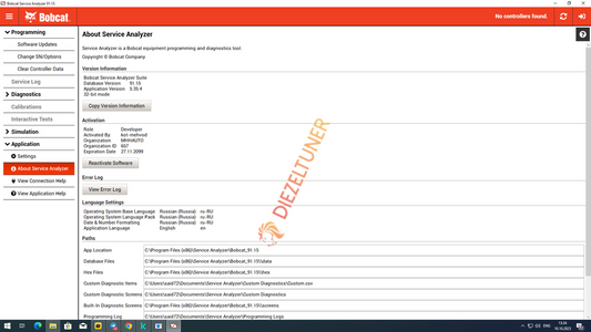 BOBCAT SERVICE ANALYZER 91.05 - Diezeltuner Shop 