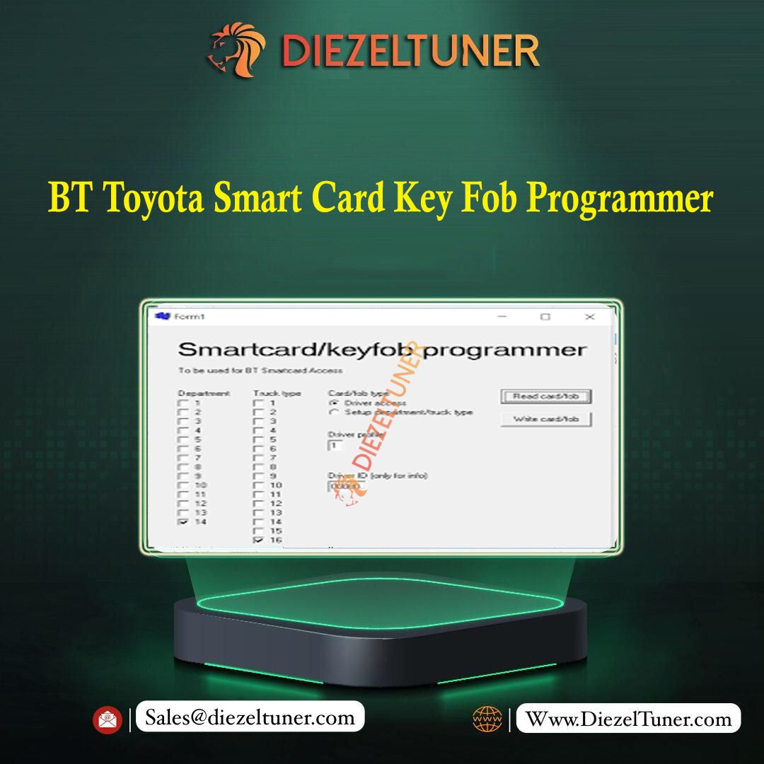 BT Toyota Smart Card Key Fob Programmer 