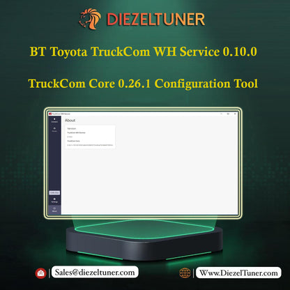 BT Toyota TruckCom WH Service 0.10.0 TruckCom Core 0.26.1 Configuration Tool - Diezeltuner Shop 