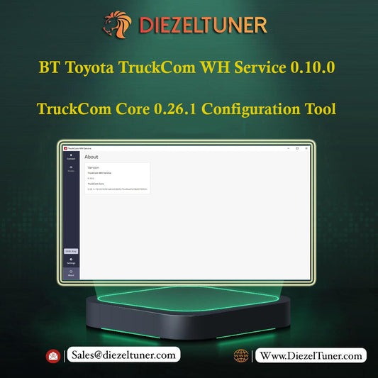 BT Toyota TruckCom WH Service 0.10.0 TruckCom Core 0.26.1 Configuration Tool - Diezeltuner Shop 
