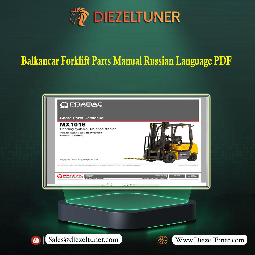 Balkancar Forklift Parts Manual Russian Language PDF - Diezeltuner Shop 