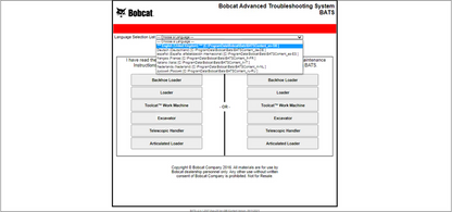 Bobcat BATS 2022 Bobcat Advance Troubleshooting System – Multi Language - Diezeltuner Shop 