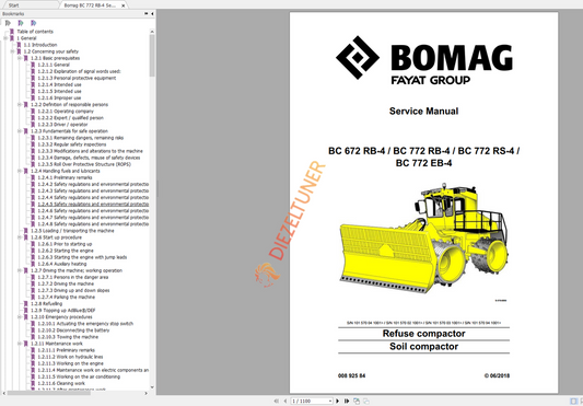 Bomag Service Training & Operating Manuals - Diezeltuner Shop 