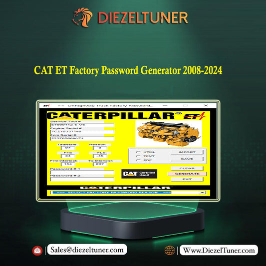 CAT ET Factory Password Generator 2008-2024 - Diezeltuner Shop 