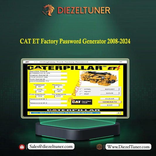 CAT ET Factory Password Generator 2008-2024 - Diezeltuner Shop 