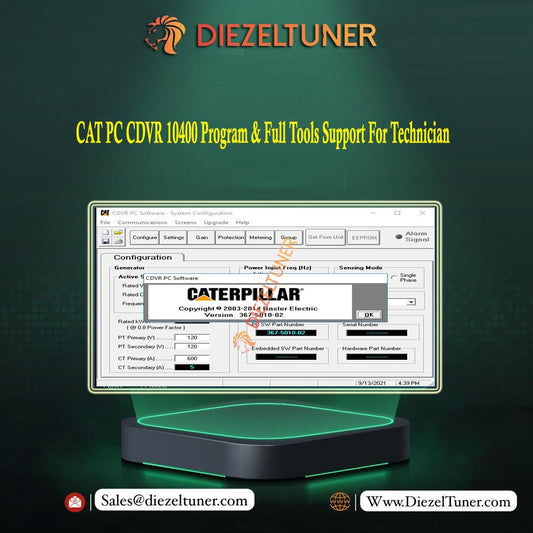 CAT PC CDVR 10400 Program & Full Tools Support For Technician DVD - Diezeltuner Shop 