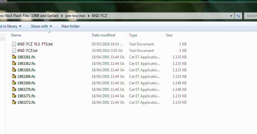 CAT Pre Low-NoX Flash Files (1998 and Earlier) Big Collection 