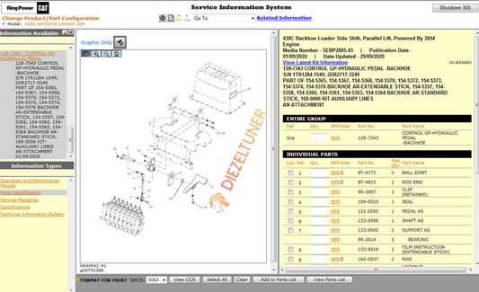CAT SIS [12.2019] Parts & Service Manual 3D Images - Diezeltuner Shop 