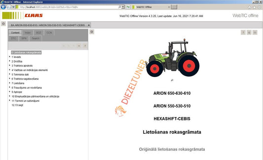CLAAS WebTIC Offline 08.2022 Service Information + INSTALL GUIDE - Diezeltuner Shop 