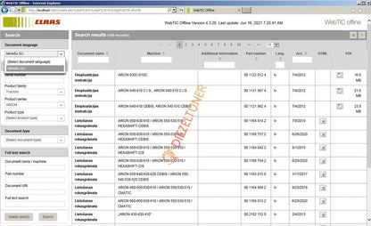 CLAAS WebTIC Offline 08.2022 Service Information + INSTALL GUIDE - Diezeltuner Shop 