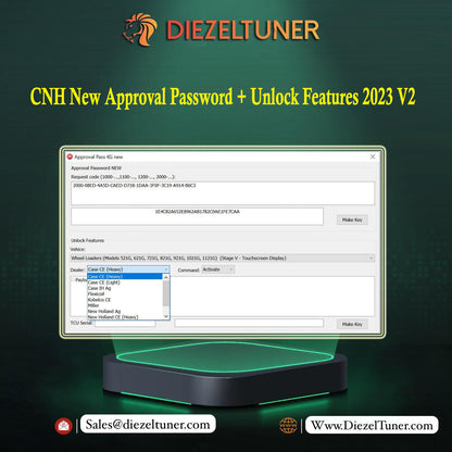 CNH New Approval Password + Unlock Features 2023 V2 