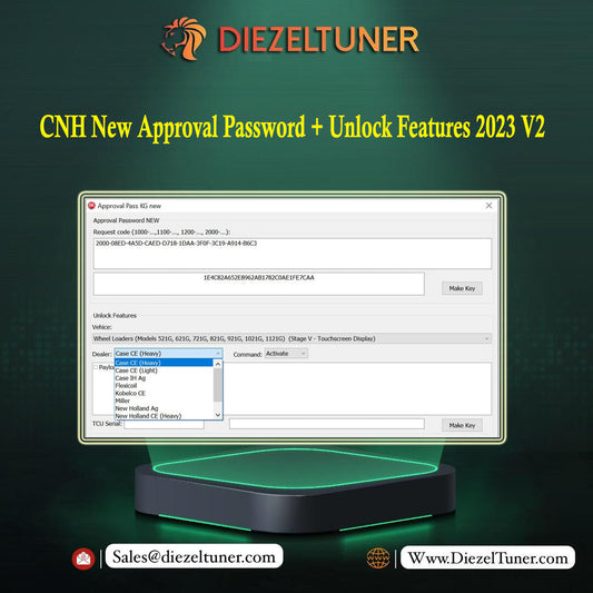 CNH New Approval Password + Unlock Features 2023 V2 - Diezeltuner Shop 